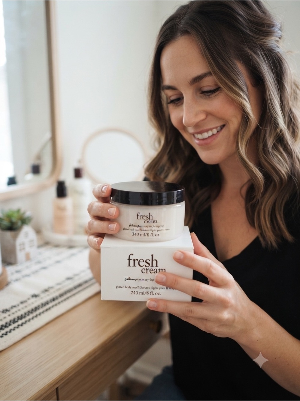 Philosophy Fresh Cream Body Soufflé - Cream & Black